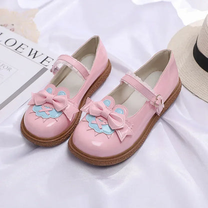 Spring Japanese JK Uniform Cute Little Leather Shoes Round Head Woman Retro Lolita Single Shoes