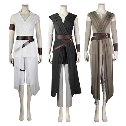 Rey Cosplay Costume The Rise of Skywalker Adult Costume Set for Women Halloween and Carnival Party