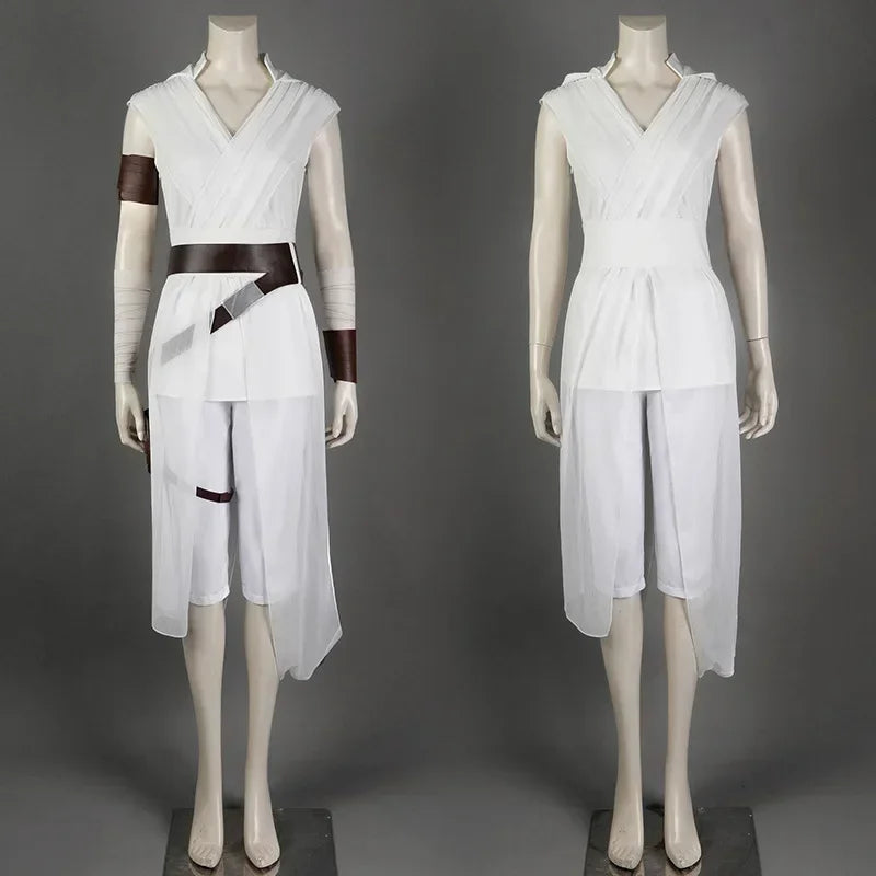 Rey Cosplay Costume The Rise of Skywalker Adult Costume Set for Women Halloween and Carnival Party