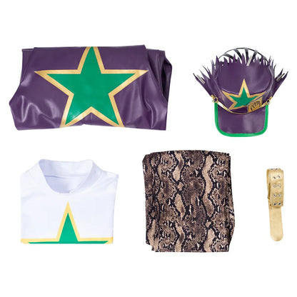 Kujo Jotaro Stone Ocean Cosplay Costume Anime JoJo's Bizarre Adventure Men's Halloween Outfit