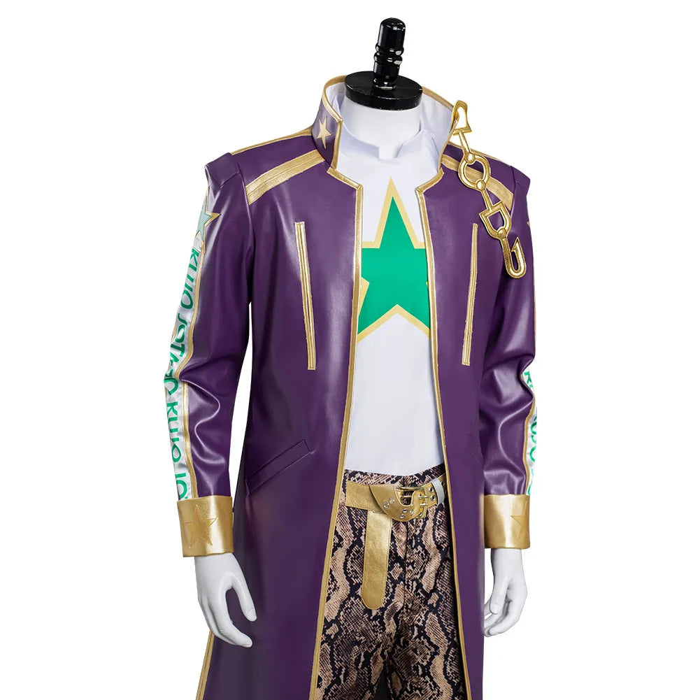 Kujo Jotaro Stone Ocean Cosplay Costume Anime JoJo's Bizarre Adventure Men's Halloween Outfit