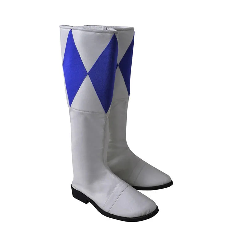 Blue Ranger Cosplay Bodysuit with Boots Superhero 3D Printed Halloween Costume Goushi Battle Suit