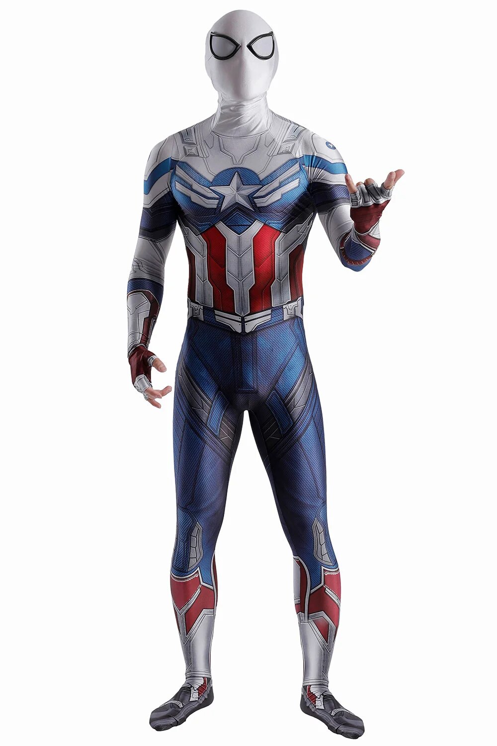 Superhero Winter Soldier Suit Cosplay Costume Halloween 3D Printed Spandex Superhero Zentai Suits Disfraces for Adult Kids