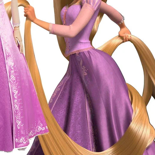 Sweet Fresh Tangled Costume Rapunzel Cos Costume Halloween Princess Dress Anime Cos