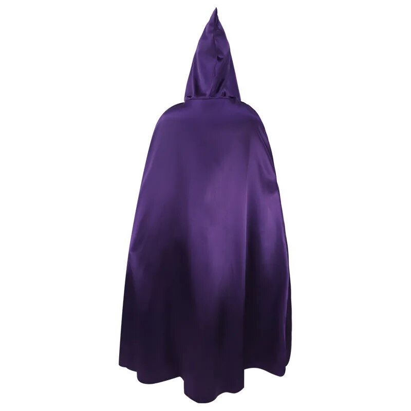 Teen Titans Raven Cosplay Costume Superhero Cloak Jumpsuits Zentai Halloween Tight Clothes + Cape + Waist Jewelry Chain