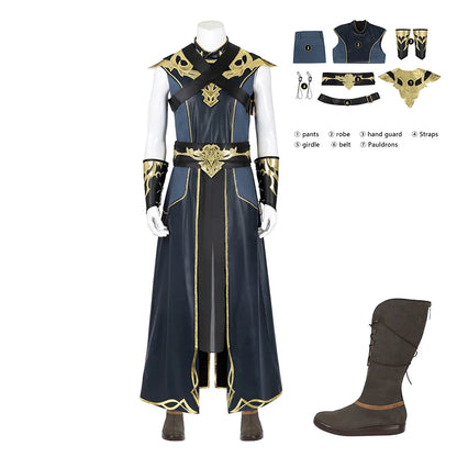 The Dark Urge Cosplay Costume Baldur Cos Gate Fantasy Outfits Halloween Carnival Party Clothing