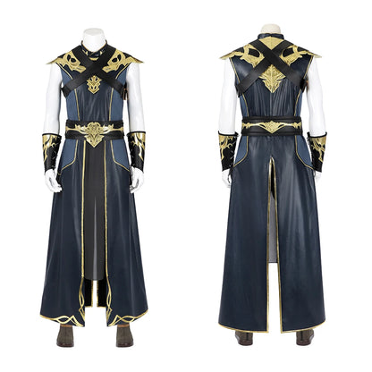 The Dark Urge Cosplay Fantasy Game BG3 Mens Wizard Robe Pants Fullset Anime Balder Gate 3 Costume Adult Men Roleplay Outfit Suit