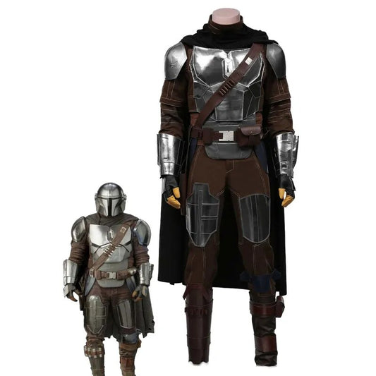 The Manda Cosplay Lorian Costume Din Djarin Outfit Man Halloween Party Role Play Clothes Suit Male Adult Space Wars Uniform.