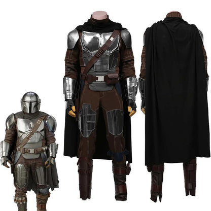 The Manda Cosplay Lorian Costume Din Djarin Outfit Man Halloween Party Role Play Clothes Suit Male Adult Space Wars Uniform.