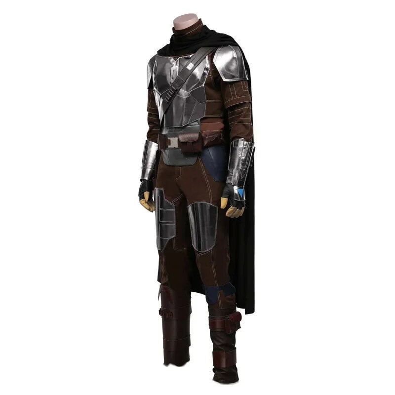 The Manda Cosplay Lorian Costume Din Djarin Outfit Man Halloween Party Role Play Clothes Suit Male Adult Space Wars Uniform.