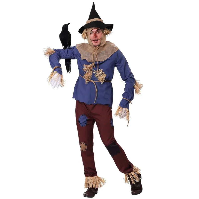 The Wizard Of Oz Pumpkin Patch Scarecrow Cospaly Costume Halloween Carnival Party Horror Ghosts Clown Fancy Dress