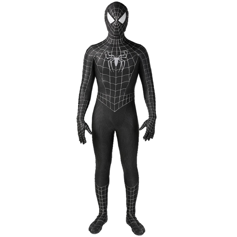 Tobey Maguire Spiderman Costume Black/Red Raimi Spider Man Cosplay Su ...