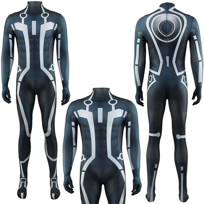 Tron Costume Cosplay Girls Superhero Zentai Bodysuit Spandex Women Tron Halloween Costume Adult Kids