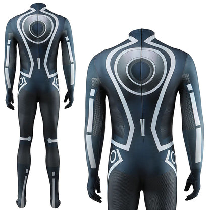 Tron Costume Cosplay Girls Superhero Zentai Bodysuit Spandex Women Tron Halloween Costume Adult Kids