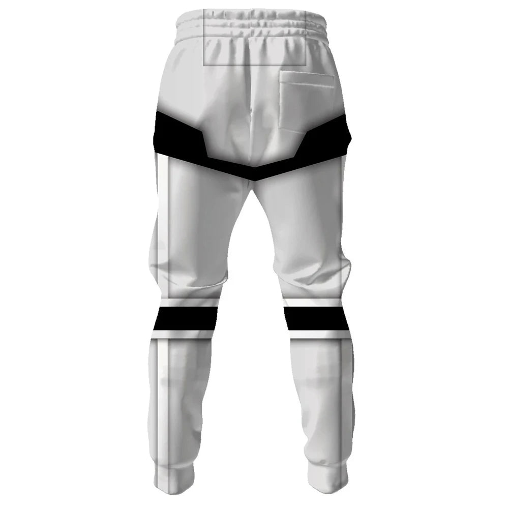 Stormtrooper Hoodie and Pant Set Cosplay Costume for Men Space Battle Roleplay Outfit