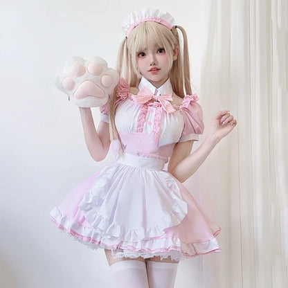 Two-dimensional Maid Costume Cos Cute Maid Costume Soft Girl Cat Lolita Cos Costume Fashion Casual Lolita Dress