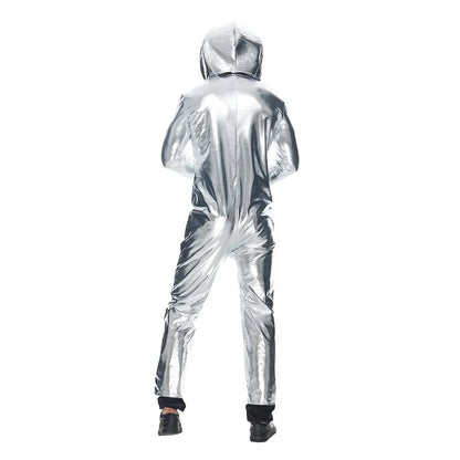 UFO Aliens Space Costumes Jumpsuit Cosplay UFO Astronaut Performance Halloween Carnival Dress Up Party Costumes Props For Adult