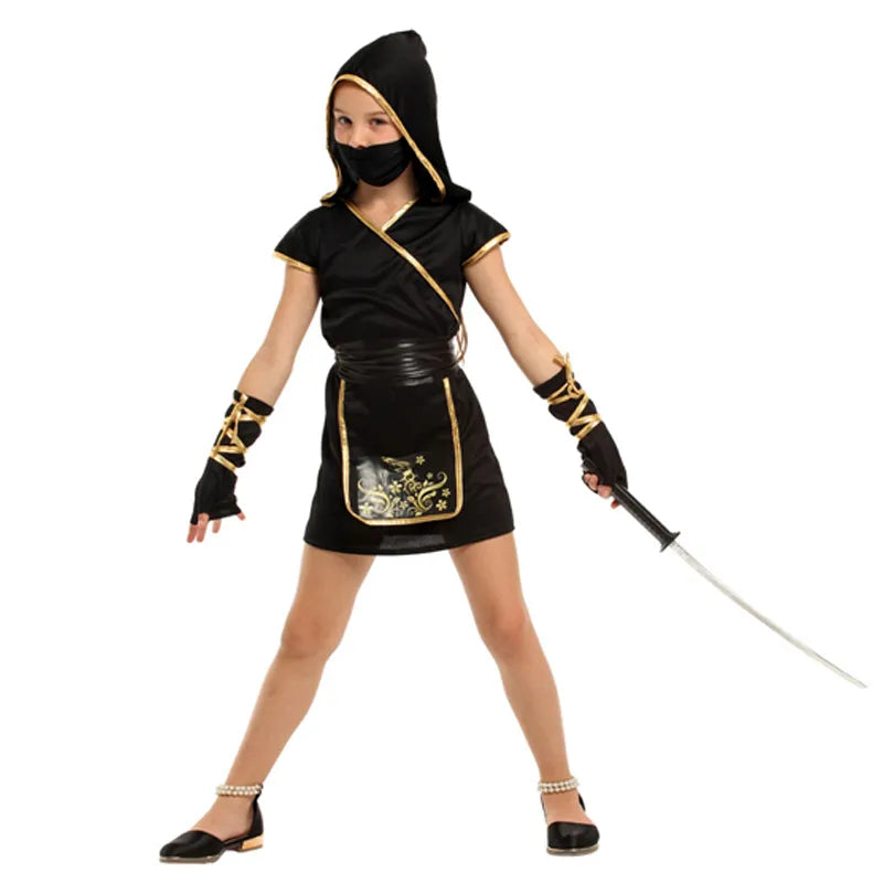 Mens Ninja Costume  Black Japanese Ninja Costume for Adults