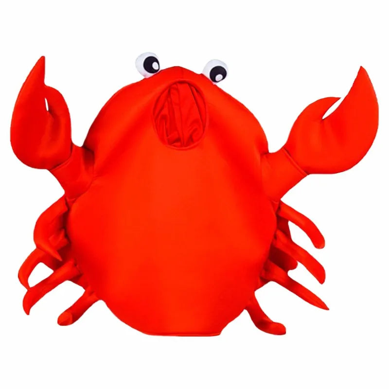 Unisex Adult Children Crab Lobster Costumes Men Women Sponge Suit Purim Halloween Party Fancy Dress Cosplay