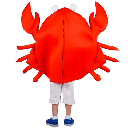 Unisex Adult Children Crab Lobster Costumes Men Women Sponge Suit Purim Halloween Party Fancy Dress Cosplay