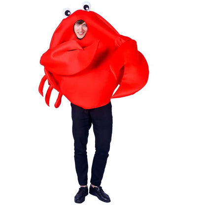 Unisex Adult Children Crab Lobster Costumes Men Women Sponge Suit Purim Halloween Party Fancy Dress Cosplay