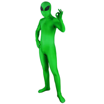 Unisex Kids Adult ET Alien Cosplay Costume Zentai Bodysuit Suit Jumpsuits Halloween Prop