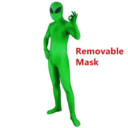 Unisex Kids Adult ET Alien Cosplay Costume Zentai Bodysuit Suit Jumpsuits Halloween Prop