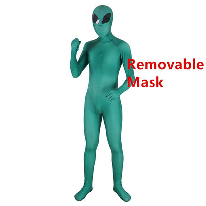 Unisex Kids Adult ET Alien Cosplay Costume Zentai Bodysuit Suit Jumpsuits Halloween Prop