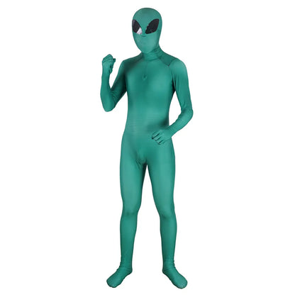 Unisex Kids Adult ET Alien Cosplay Costume Zentai Bodysuit Suit Jumpsuits Halloween Prop