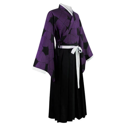 Upper Moon Kokushibou Fantasia Cosplay Anime Devil Murderer Costume Disguise Adult Men Roleplay Halloween Carnival Party Clothes