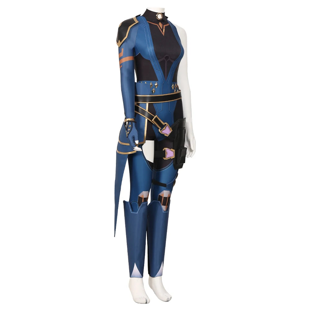 Valorant Reyna Cosplay Costume Women Jumpsuit Halloween Carnival Party Clothing