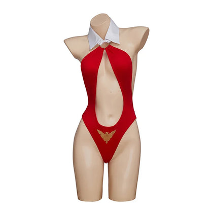 Vampirella Cosplay Costume  Red Sexy Bikini Jumpsuit Halloween Female Outfits