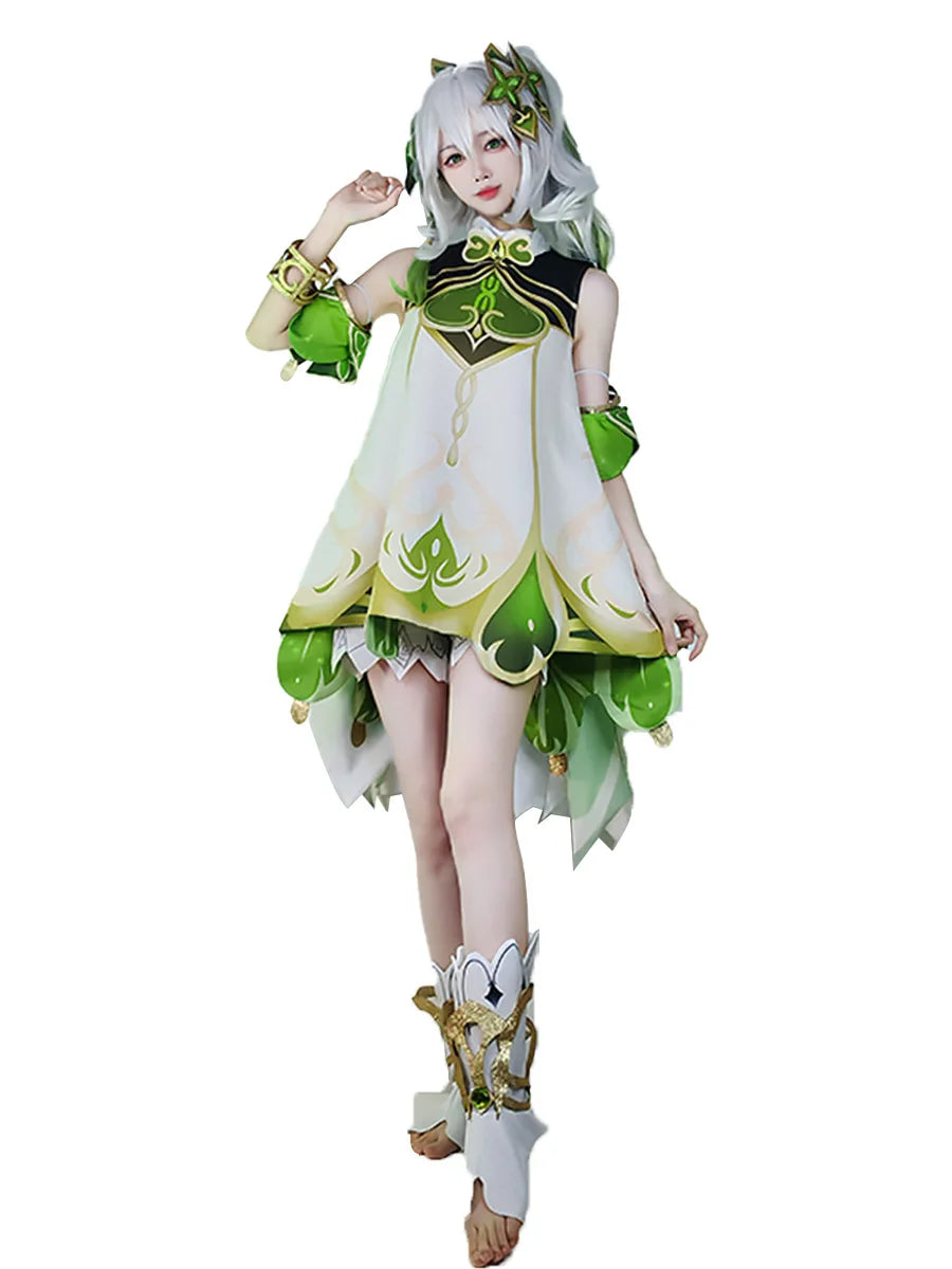 Venti Cosplay Costume Dress Vest Shorts Hat Stockings Kids Anime Outfit Genshin Impact