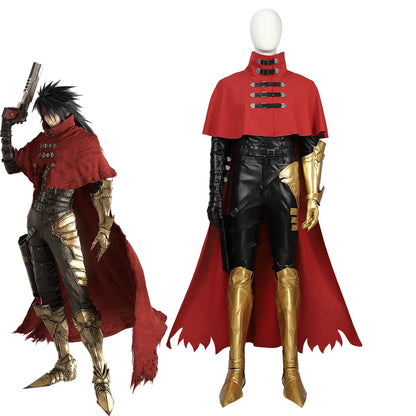 Vincent Valentine Cosplay Final Fantasy VII Game Men Fantasia Combat Uniform Halloween Carnival Party FF7 Warrior Disguise Suit