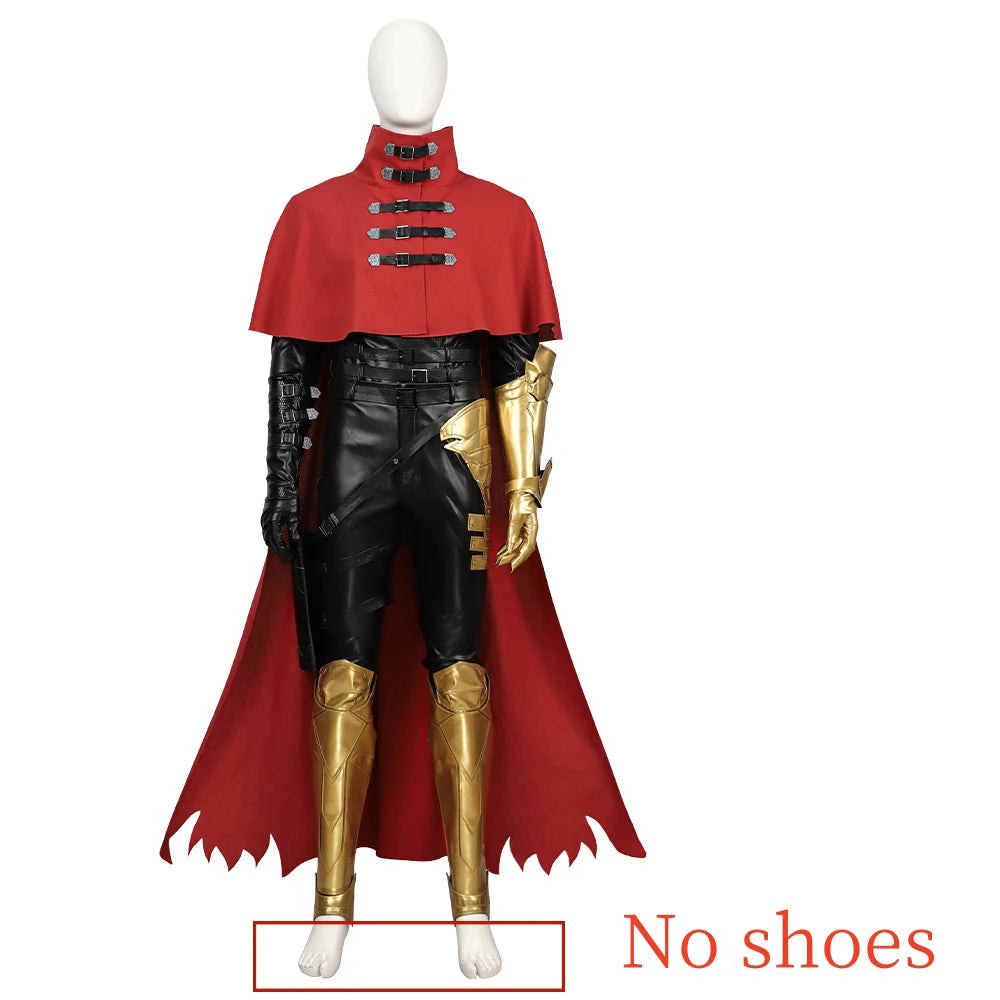 Vincent Valentine Cosplay Final Fantasy VII Game Men Fantasia Combat Uniform Halloween Carnival Party FF7 Warrior Disguise Suit