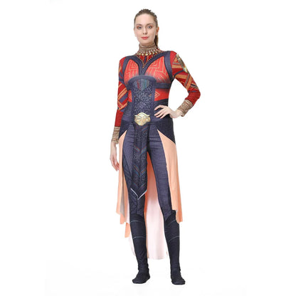 Wakanda Forever Okoye Cosplay Costume Jumpsuit Outfits Halloween Carnival Suit