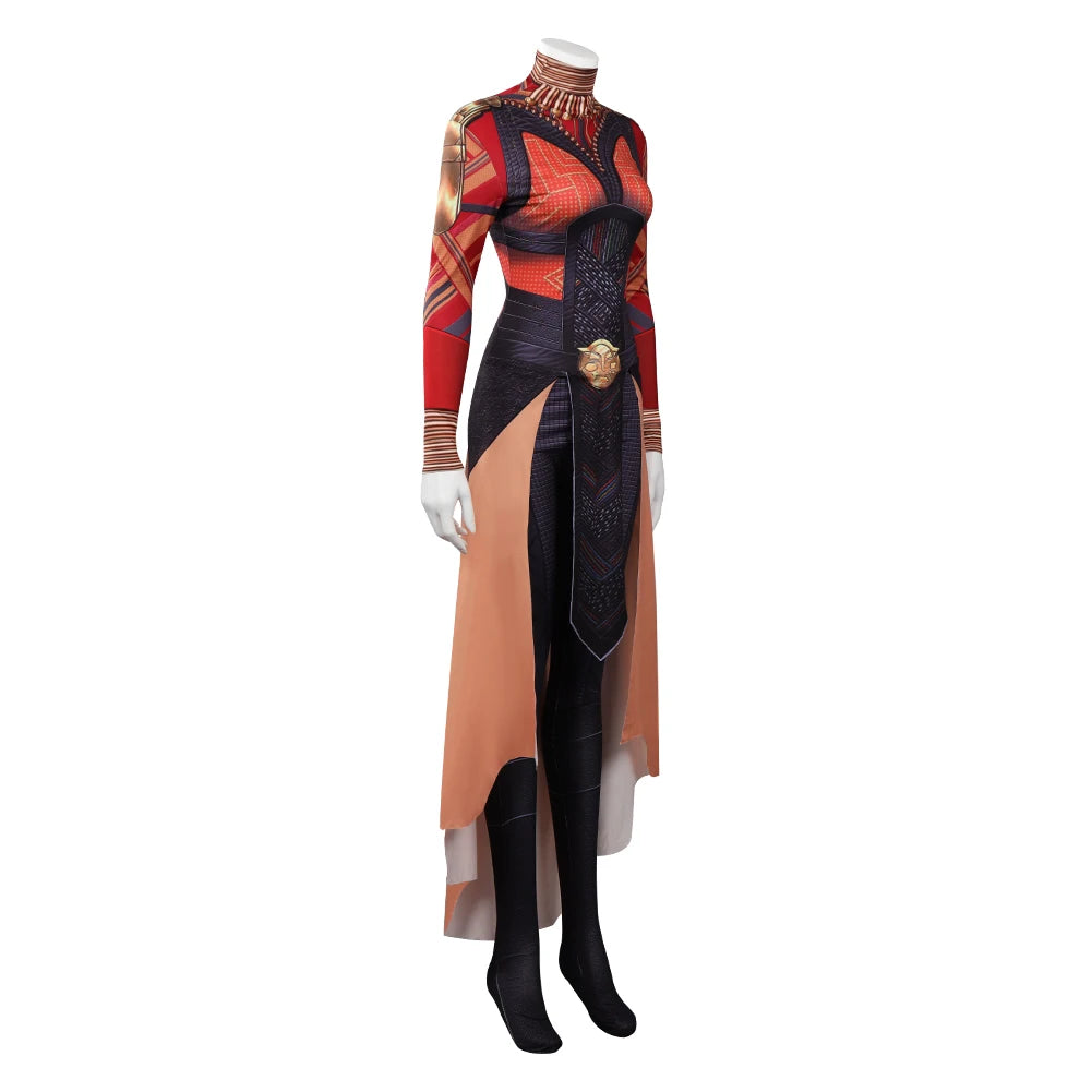 Wakanda Forever Okoye Cosplay Costume Jumpsuit Outfits Halloween Carnival Suit