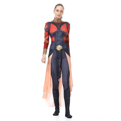 Wakanda Forever Okoye Cosplay Costume Jumpsuit Outfits Halloween Carnival Suit