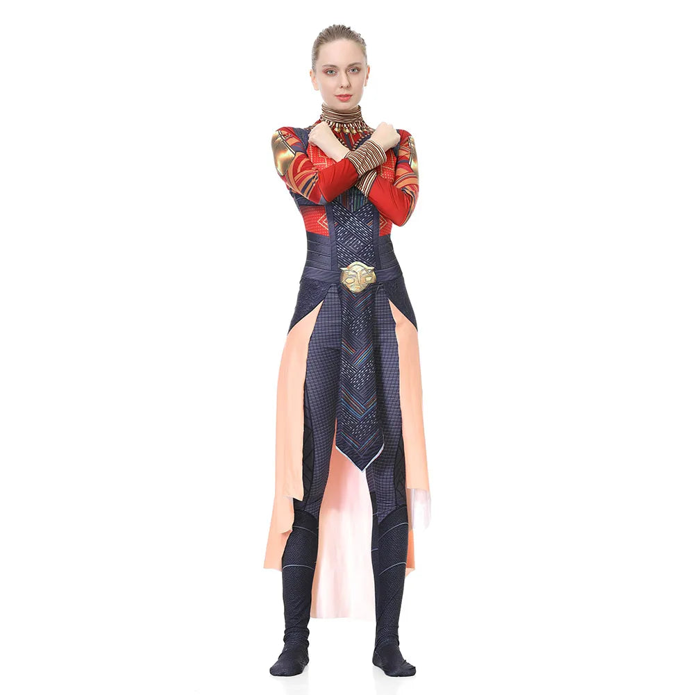 Wakanda Forever Okoye Cosplay Costume Jumpsuit Outfits Halloween Carnival Suit