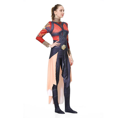 Wakanda Forever Okoye Cosplay Costume Jumpsuit Outfits Halloween Carnival Suit