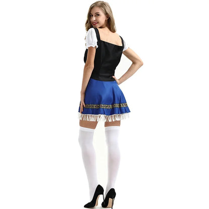 Women Octoberfest Bavarian Beer Girl Party Fancy Dress Women's Oktoberfest Dress Oktoberfest Wench Waitress Serving Maid Costume