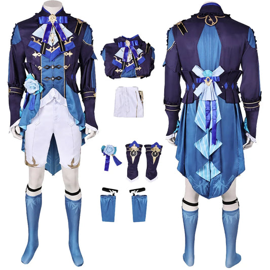 Xing Qiu Cosplay Costume Pants Jacket Skin Lantern Rite Uniform Game Genshin Impact Fantasy Outfits Halloween Carnival Suit