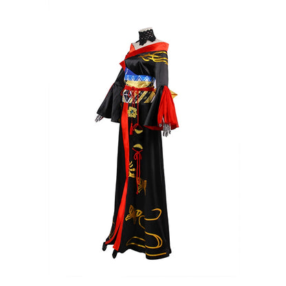 Yotsuyu Cosplay Kimono Dress Game FF14 Costume Women Gorgeous Kimono Uniform Suit Halloween Carnival Party Comic Con Gown