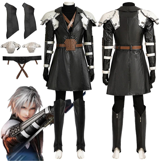 Youth Sephiroth Cosplay Fantasy Battle Suits Anime Game Final Fantasy Costume Disguise Adult Men Roleplay Fantasia Outfits Male