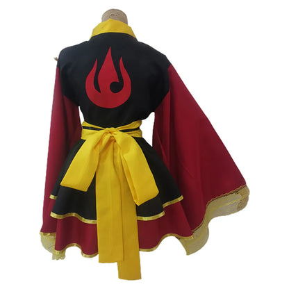 Zuko Cosplay Women Dress Costume Cartoon Avatar Cospaly Last Airbender Roleplay Outfits Kimono Skirts Girls Halloween Party Suit