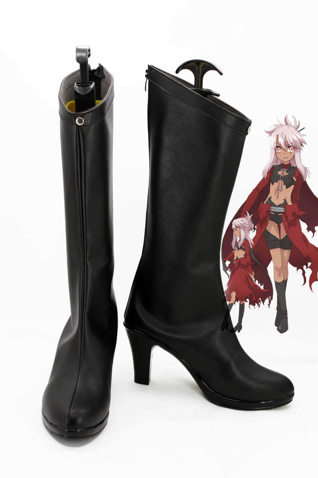 Fate/kaleid liner PRISMA Illya Kuro/Black Boots Cosplay Shoes