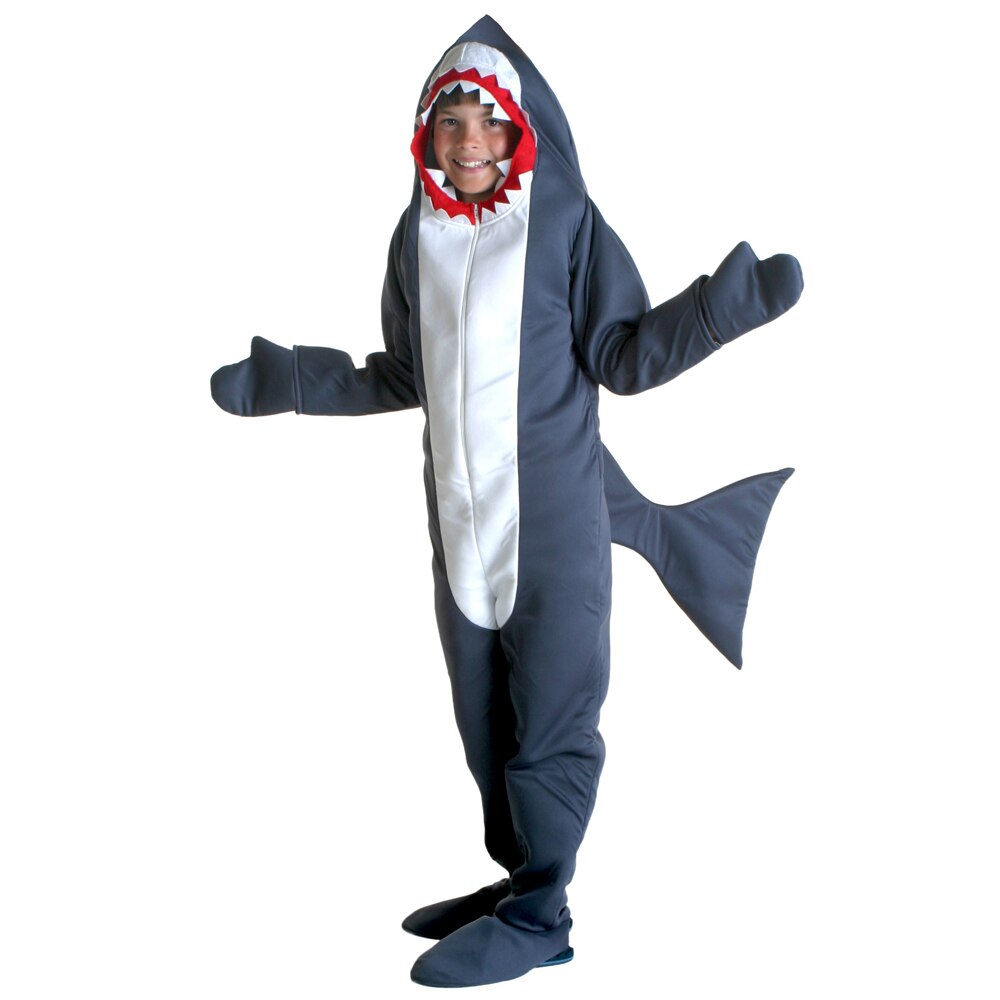 Halloween Costume For Kids Shark Costume Child Grey Shark Jumpsuit Animal Birthday Party Girls Boys Purim Cosplay