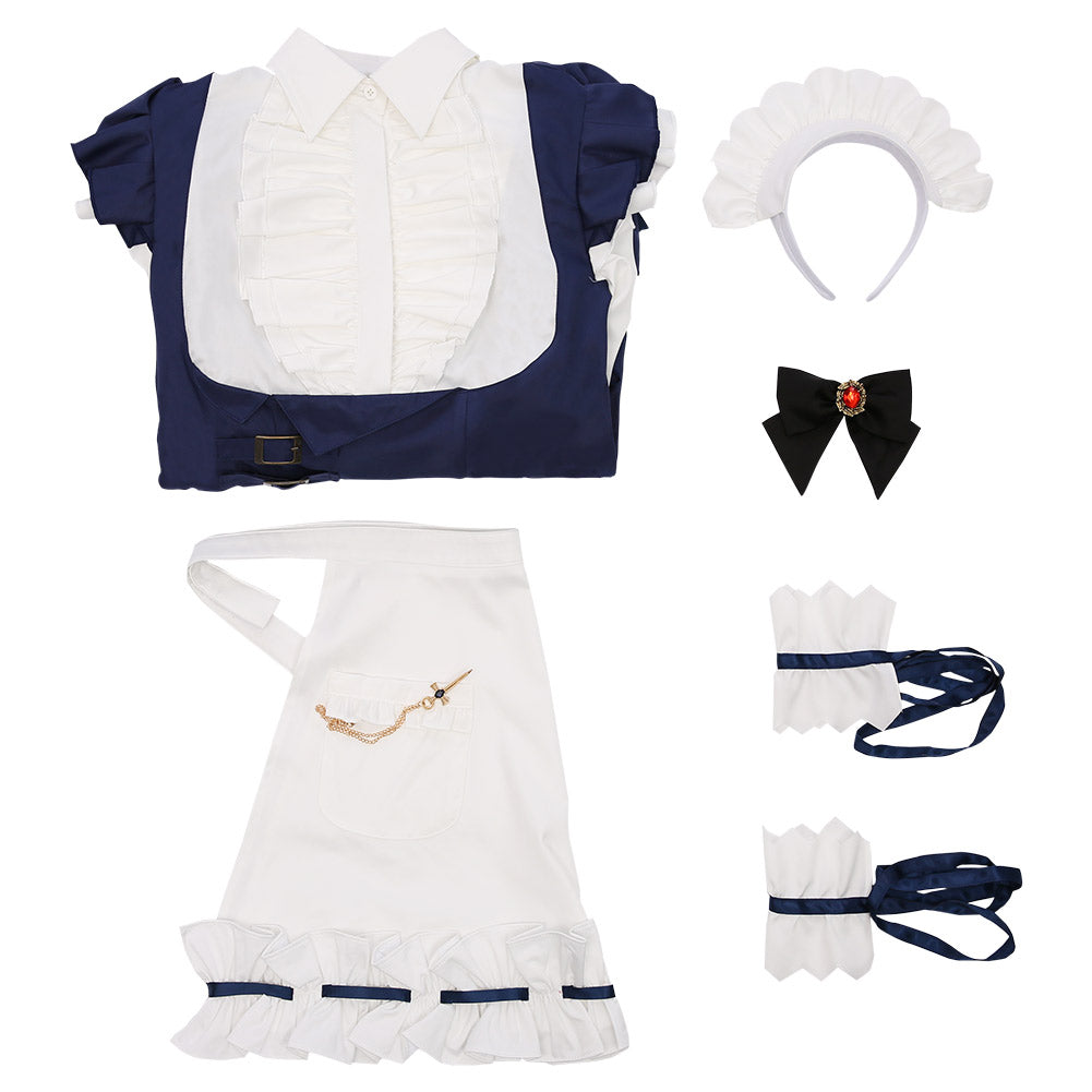 FINAL FANTASY XIV Miqo'te Maid Outfit Halloween Carnival Costume Cosplay Costume