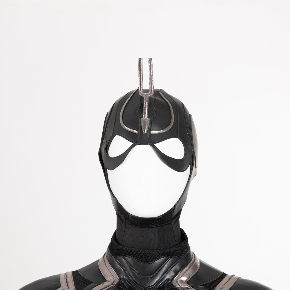 Superhero Black Bolt Jumpsuit Movie Cosplay Costume