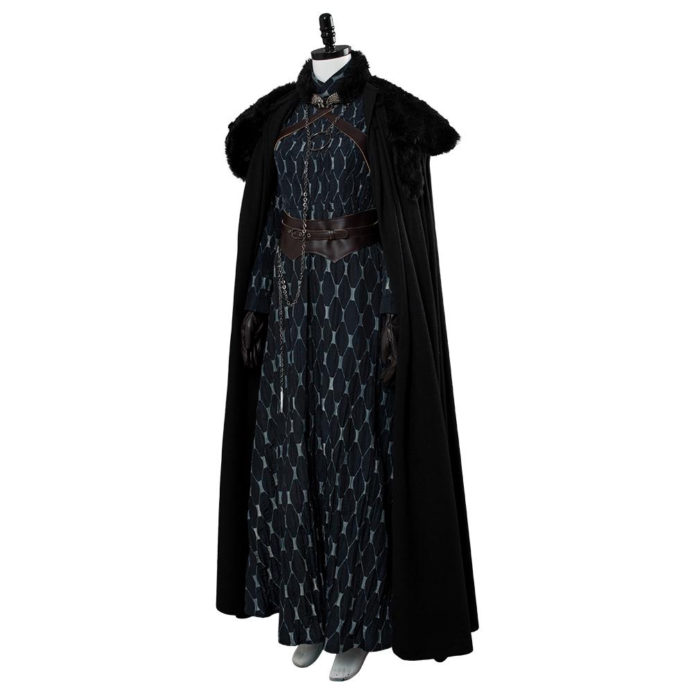 Game of Thrones 8 Sansa Stark Woman Halloween Costume Cosplay Costume